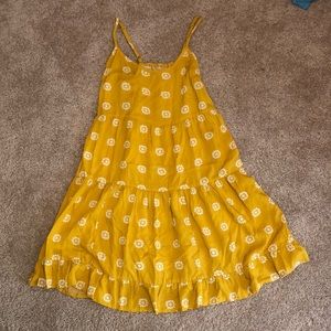 Mustard Yellow Floral Sundress